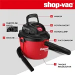 ASPIRADORA SOLIDOS/LIQUIDOS 2.5GL 2HP +ACCESORIOS SHOP VAC - Imagen 6