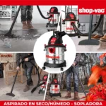 ASPIRADORA SOLIDOS/LIQUIDOS METALICA 5GL 4.5HP +ACCESORIOS SHOP VAC - Imagen 7
