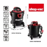 ASPIRADORA SOLIDOS/LIQUIDOS 5GL 2.5HP +ACCESORIOS SHOP VAC - Imagen 5